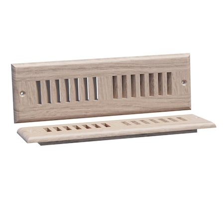 Small Self Rimming Toe Kick Vent - White Oak